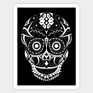 black catrina sugar skull in pattern ecopop Magnet